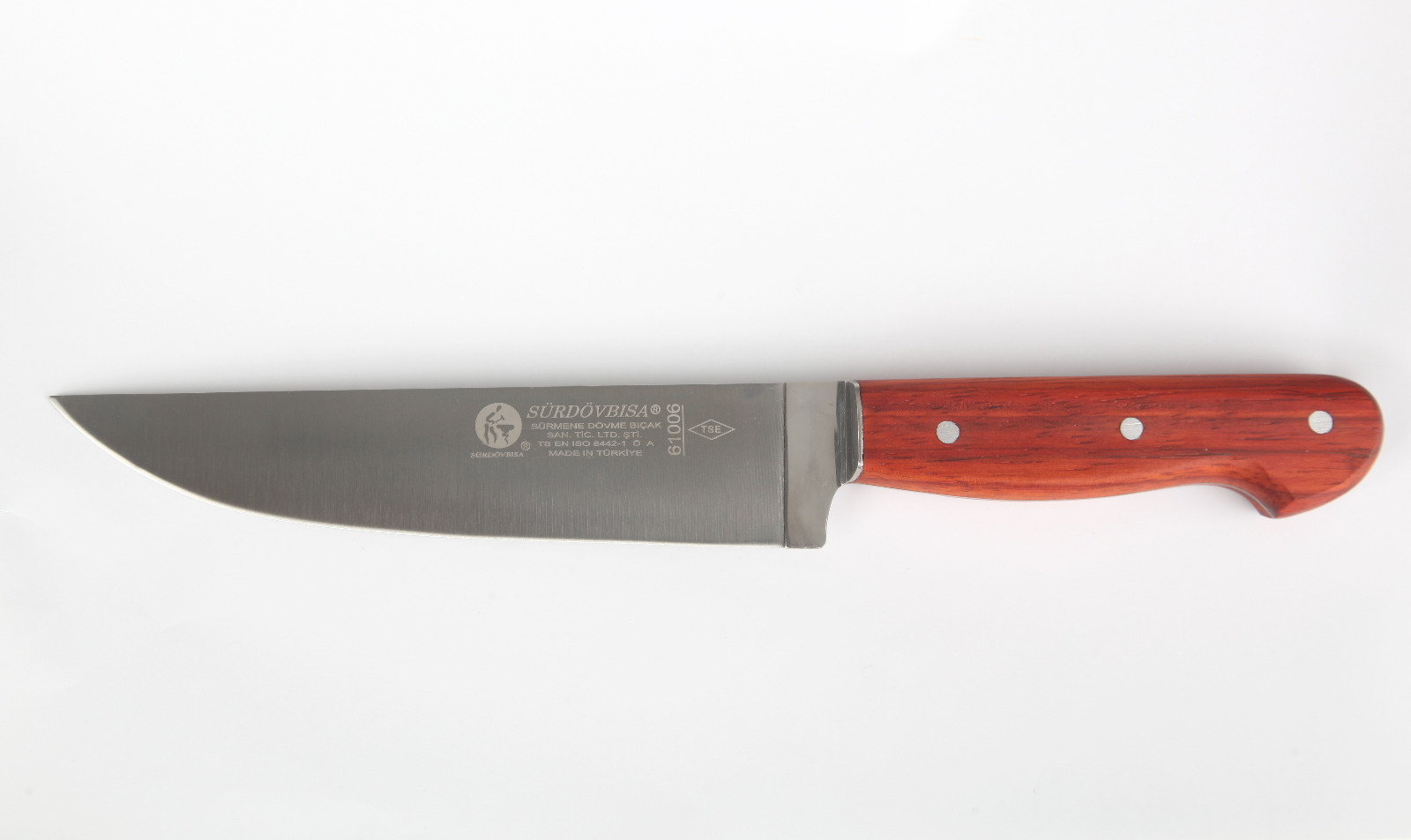 E61006 SÜRDÖVBISA Ahşap Sap Kasap Bıçağı (Kesim Bıçağı)