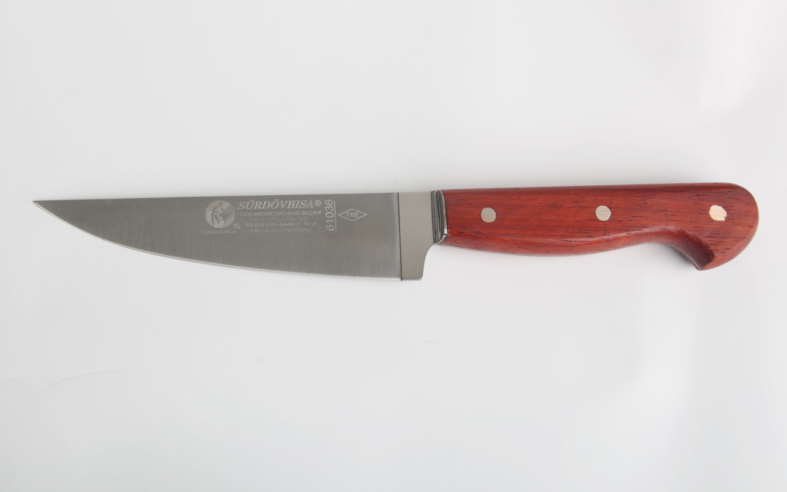 E61036 SÜRDÖVBISA Ahşap Sap Kasap Bıçağı (Sıyırma Bıçağı)